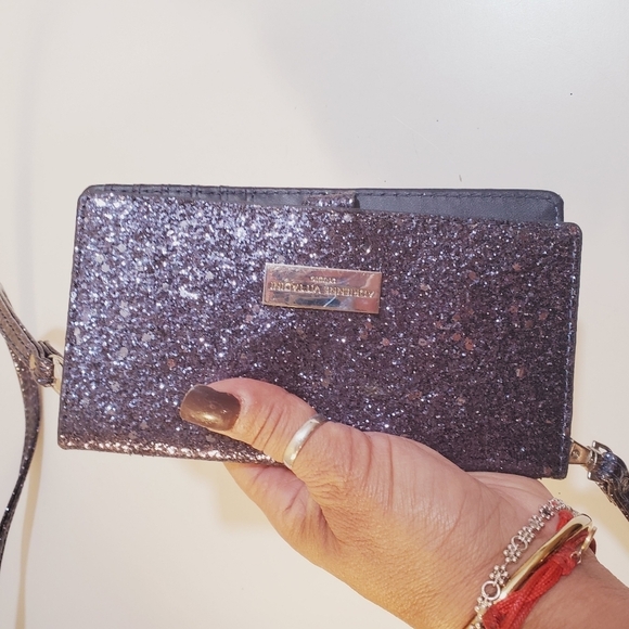 ADRIENNE VITTADINI glitter wallet with strap - Picture 8 of 11